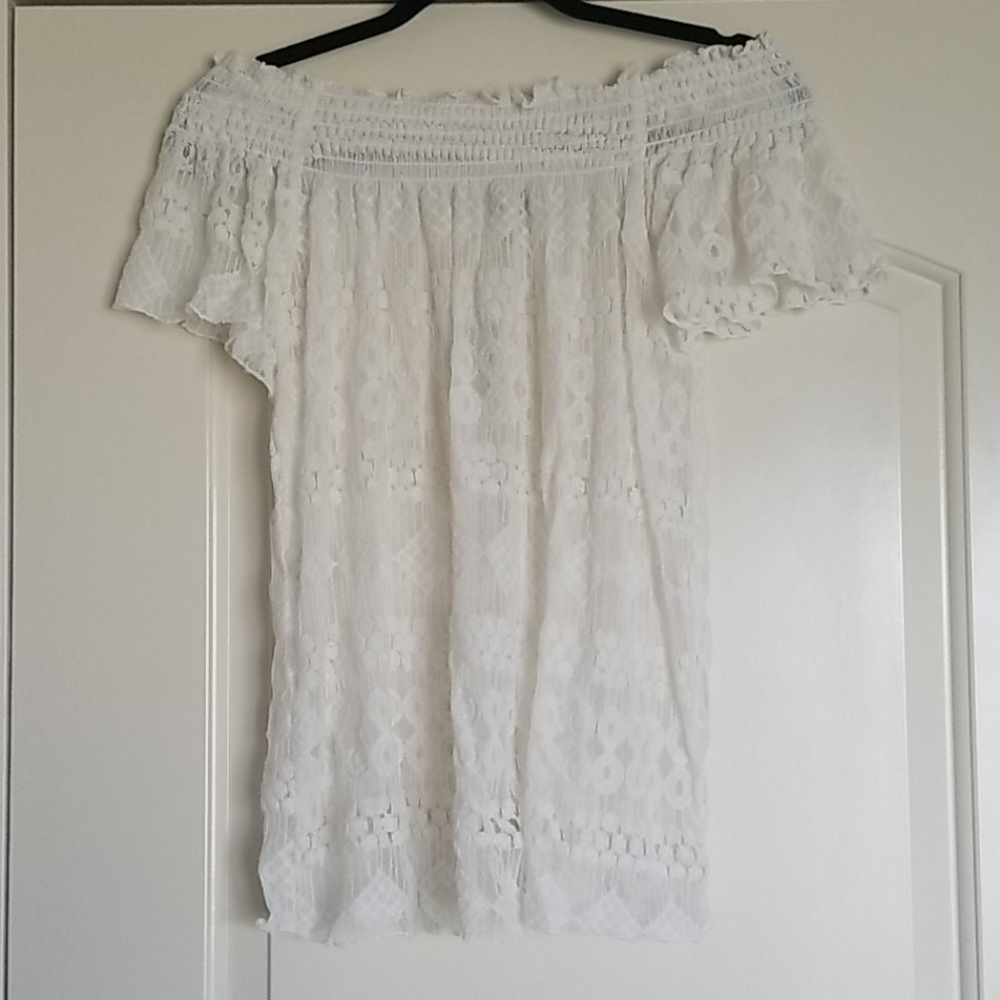 NEW Lace Off The Shoulder Top